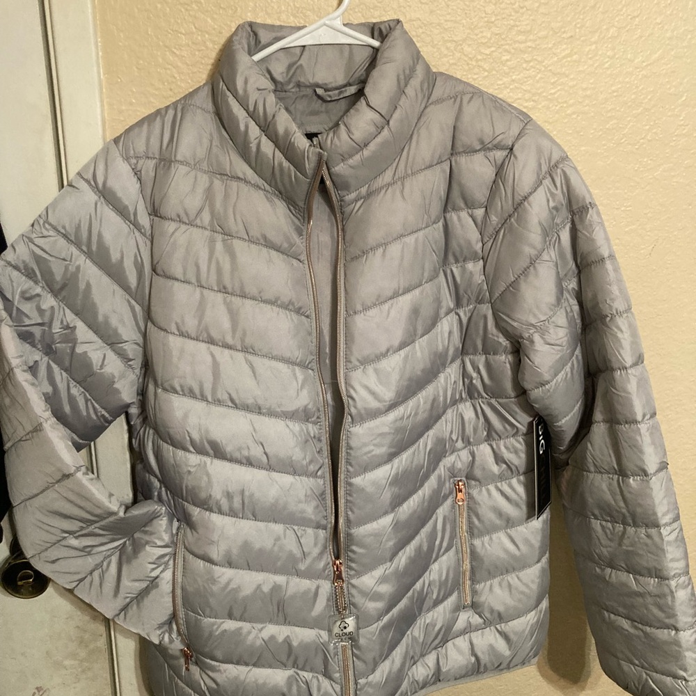 Women's Gray Quilted Jacket